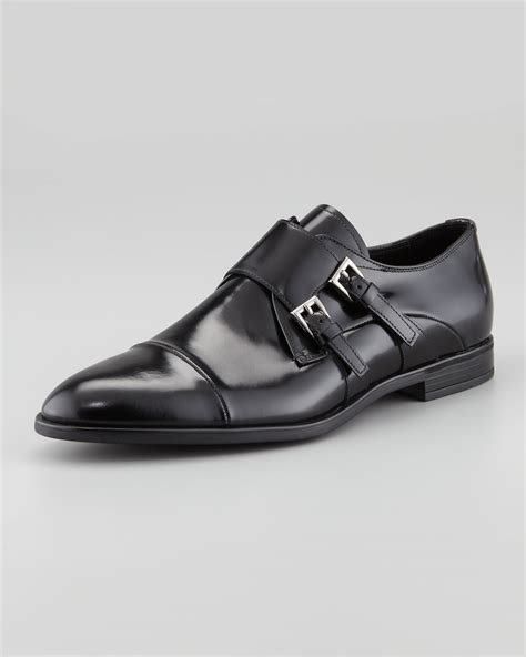 prada spazzolato monk strap|Prada Spazzolato Double.